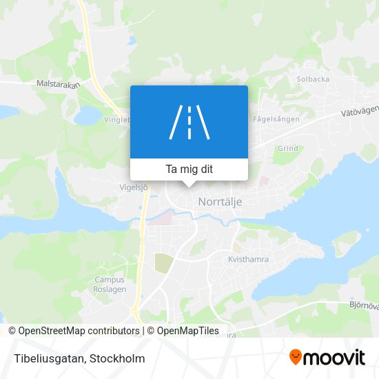 Tibeliusgatan karta