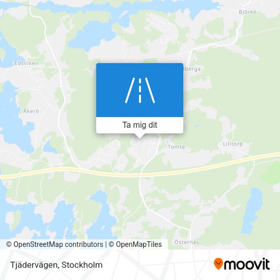 Tjädervägen karta