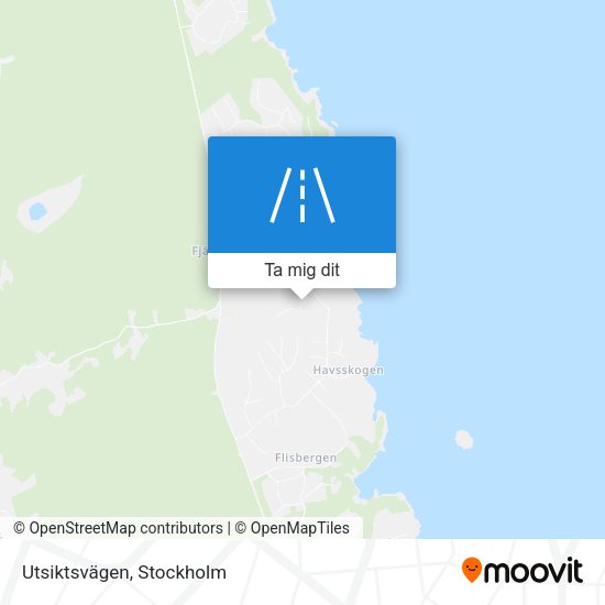 Utsiktsvägen karta
