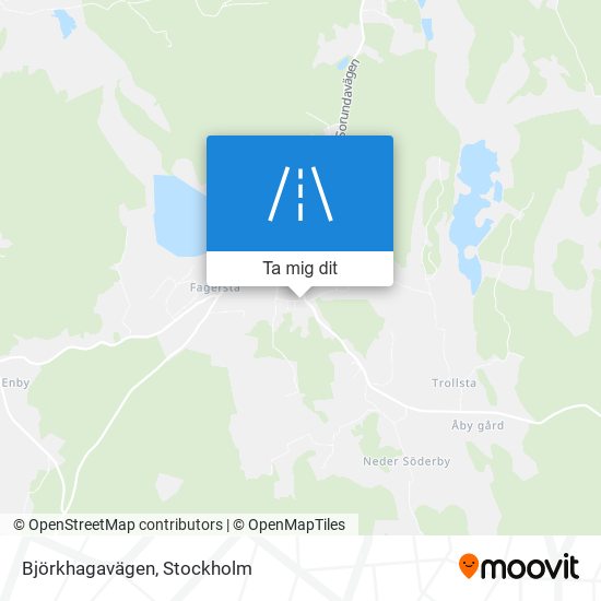 Björkhagavägen karta