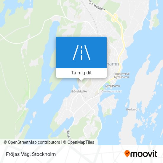 Fröjas Väg karta