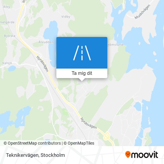 Teknikervägen karta