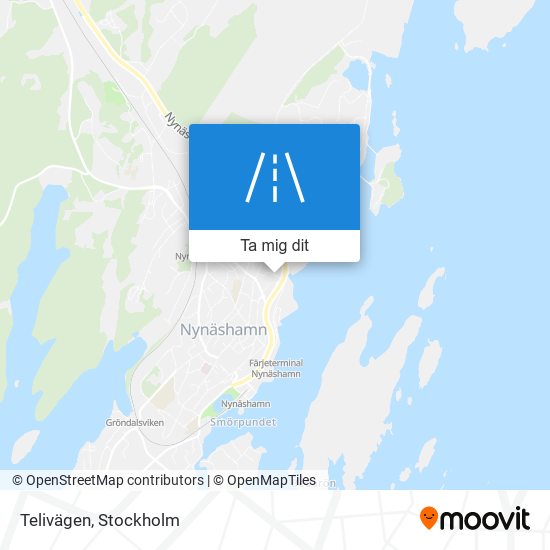 Telivägen karta