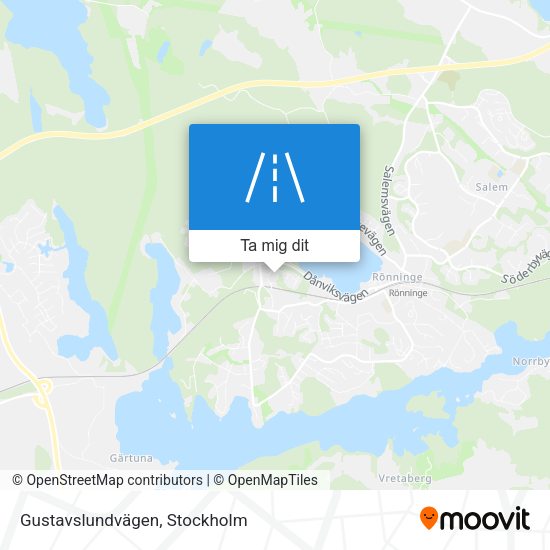 Gustavslundvägen karta