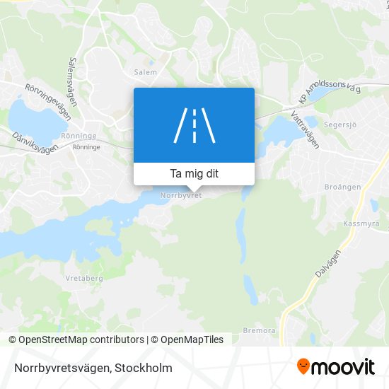 Norrbyvretsvägen karta