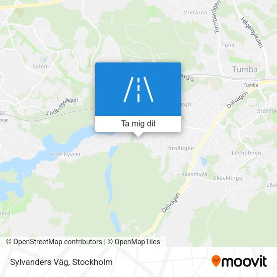 Sylvanders Väg karta
