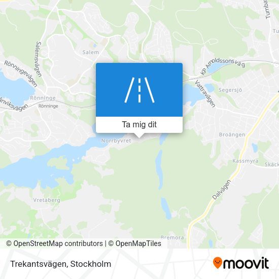 Trekantsvägen karta