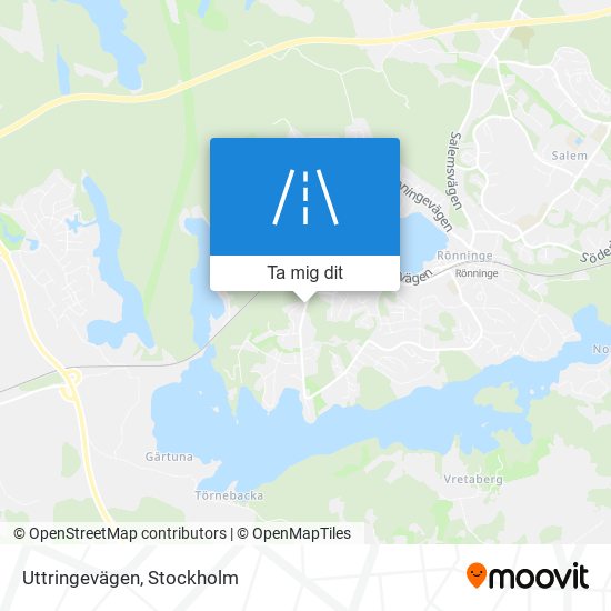 Uttringevägen karta