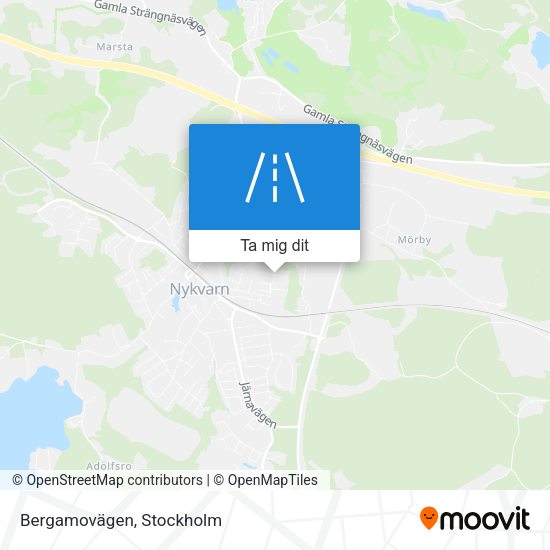 Bergamovägen karta