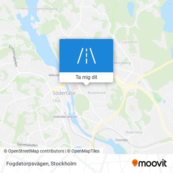 Fogdetorpsvägen karta