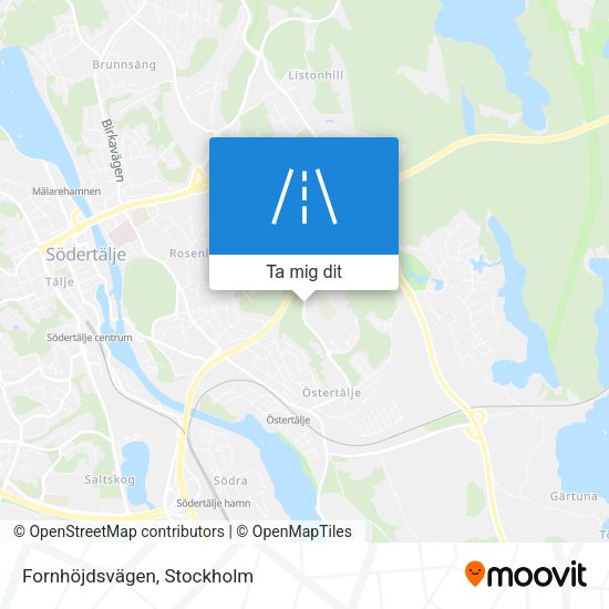 Fornhöjdsvägen karta