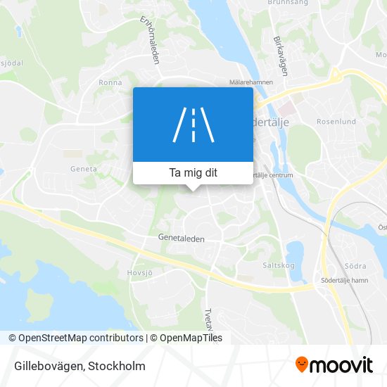 Gillebovägen karta