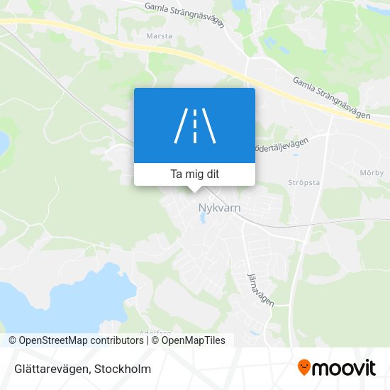 Glättarevägen karta