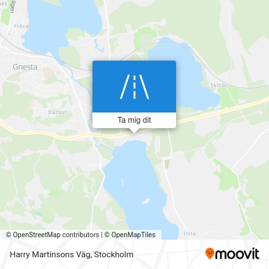 Harry Martinsons Väg karta