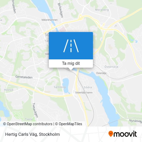 Hertig Carls Väg karta