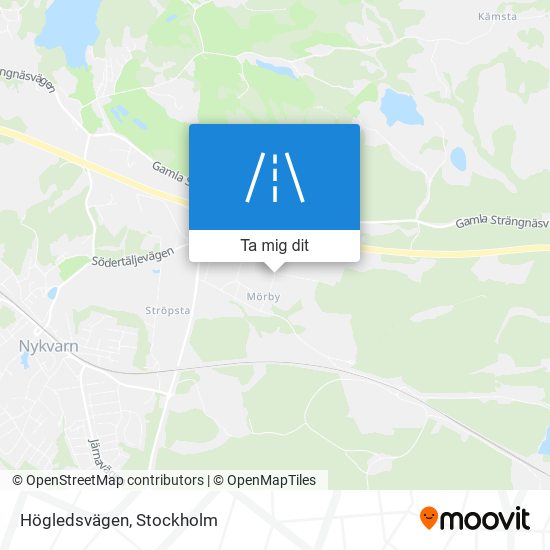 Högledsvägen karta