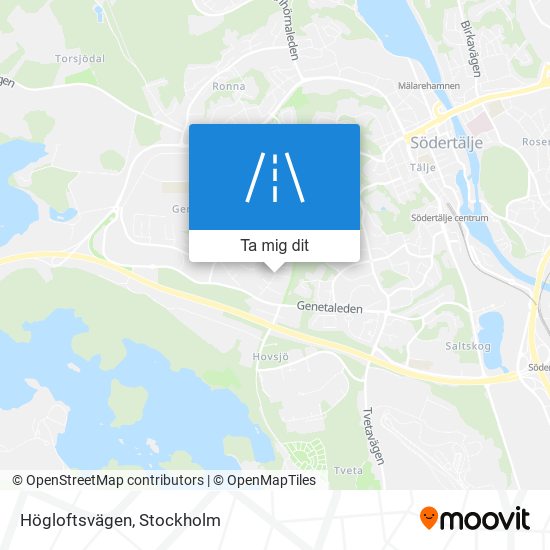 Högloftsvägen karta