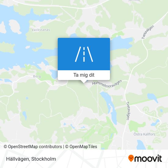 Hällvägen karta