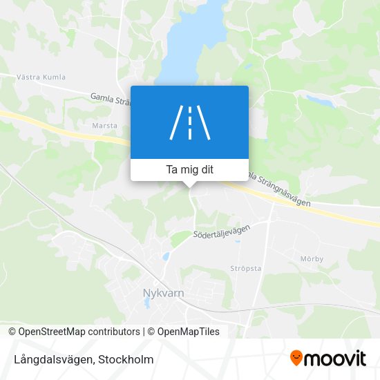 Långdalsvägen karta