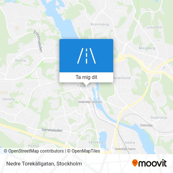 Nedre Torekällgatan karta