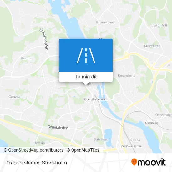 Oxbacksleden karta