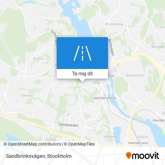 Sandbrinksvägen karta