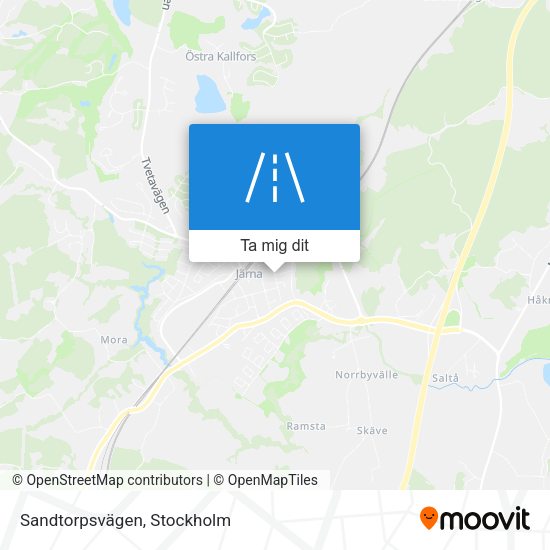 Sandtorpsvägen karta