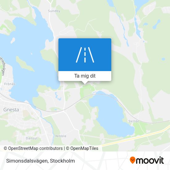 Simonsdalsvägen karta