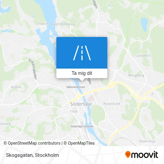 Skogsgatan karta
