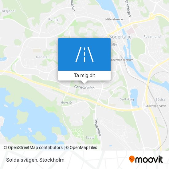 Soldalsvägen karta