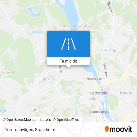 Törnrosavägen karta