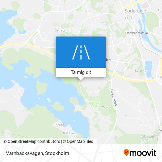 Varnbäcksvägen karta