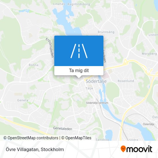 Övre Villagatan karta