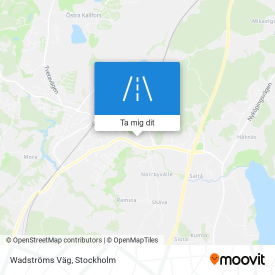 Wadströms Väg karta