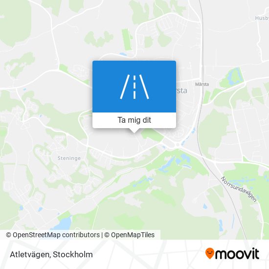 Atletvägen karta