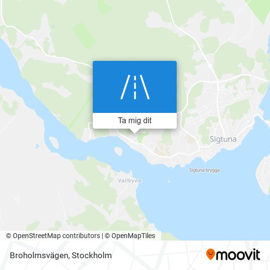 Broholmsvägen karta