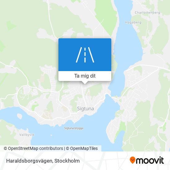 Haraldsborgsvägen karta