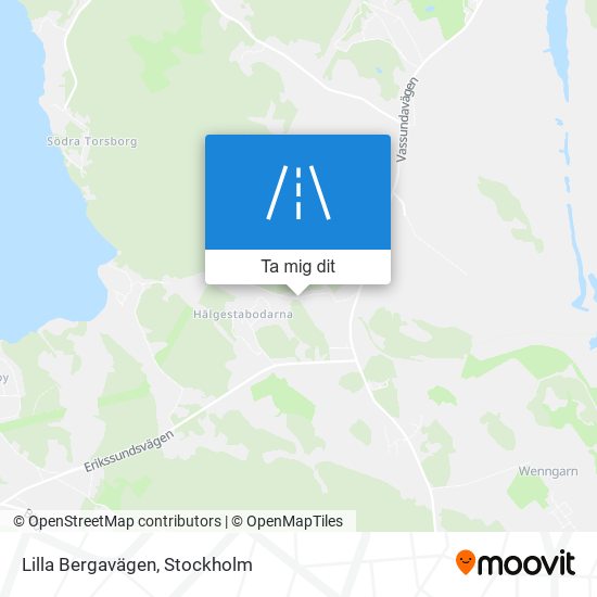 Lilla Bergavägen karta