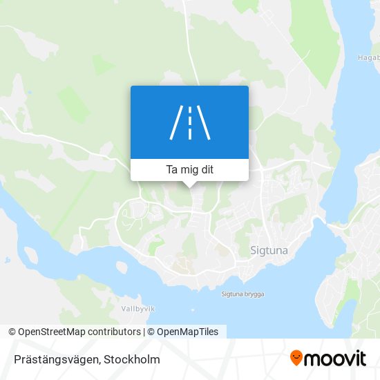 Prästängsvägen karta