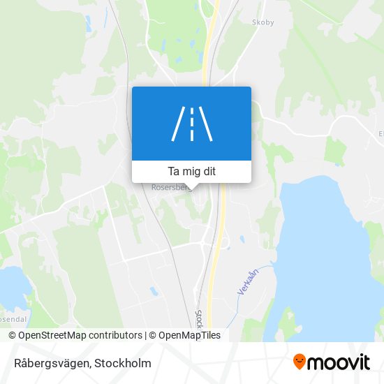 Råbergsvägen karta