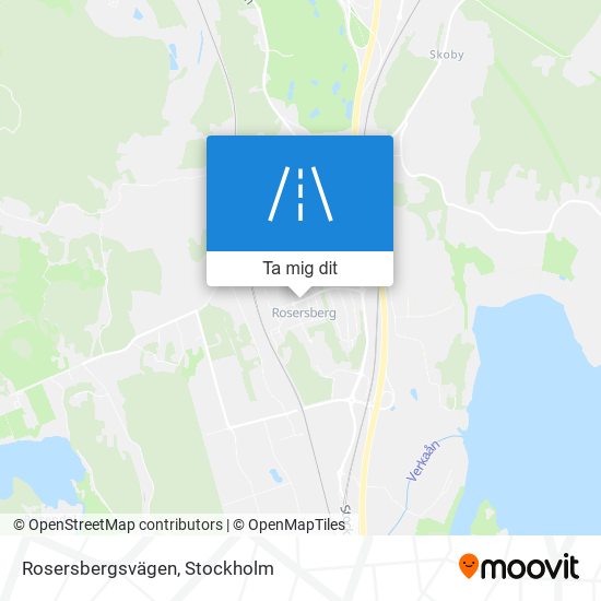 Rosersbergsvägen karta