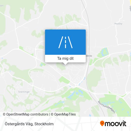 Östergårds Väg karta
