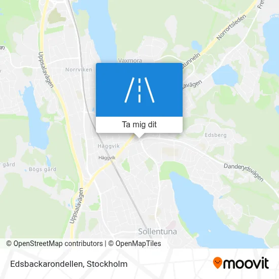 Edsbackarondellen karta