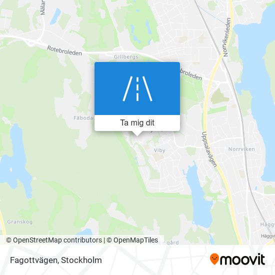 Fagottvägen karta