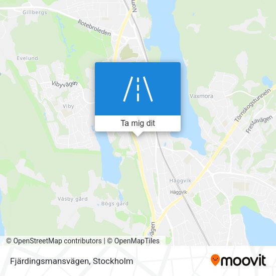 Fjärdingsmansvägen karta