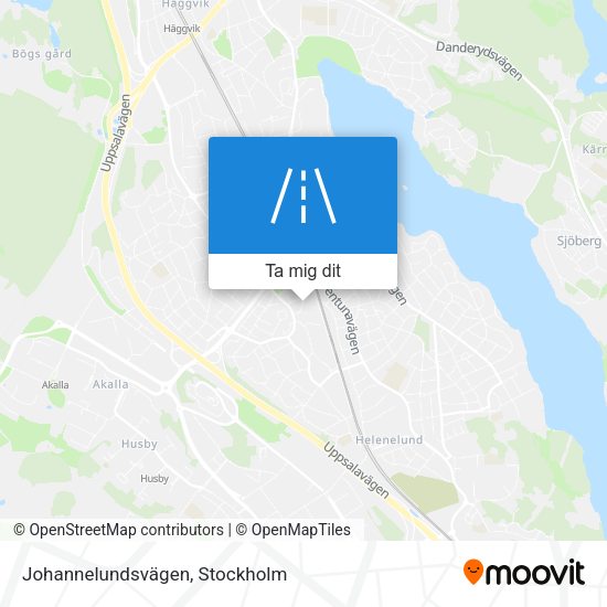 Johannelundsvägen karta