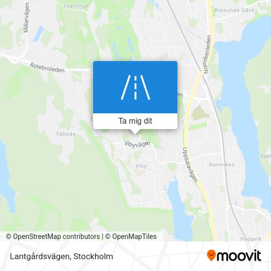 Lantgårdsvägen karta