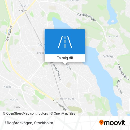 Midgårdsvägen karta