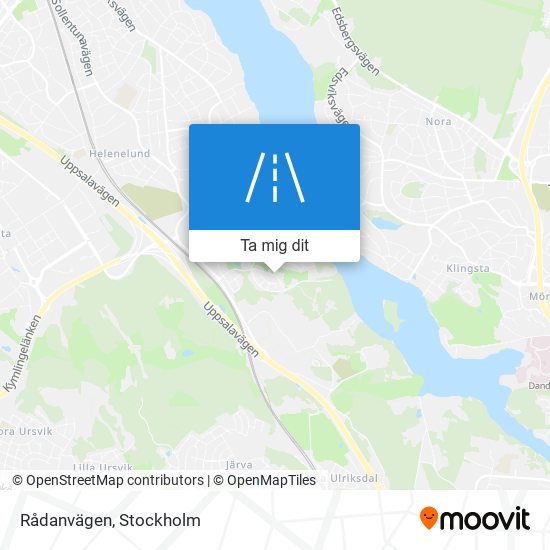 Rådanvägen karta