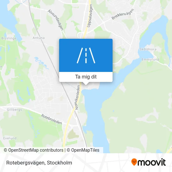 Rotebergsvägen karta